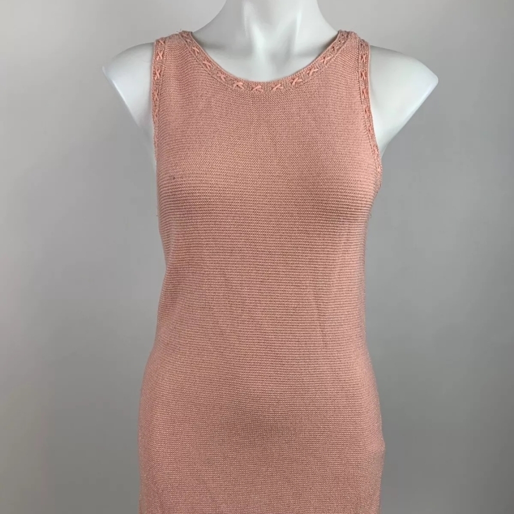Pink Knit Tank White House Black Market Blush Sparkle Tunic …